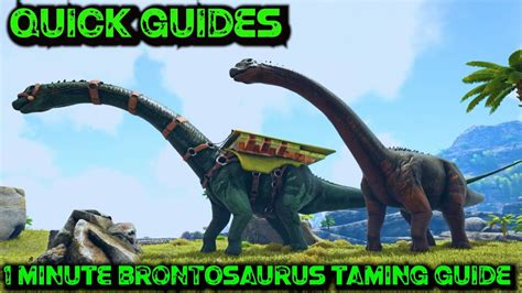 During the taming process, Tapejara, which carries a player above it, is the best option to knock out Bronto. . Brontosaurus taming